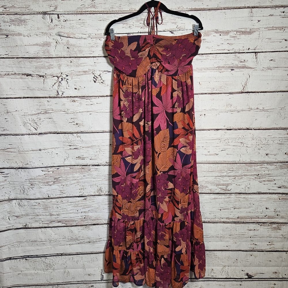 H&M maxi tropical dress